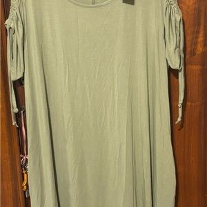 Terra & Sky Olive Green Dress